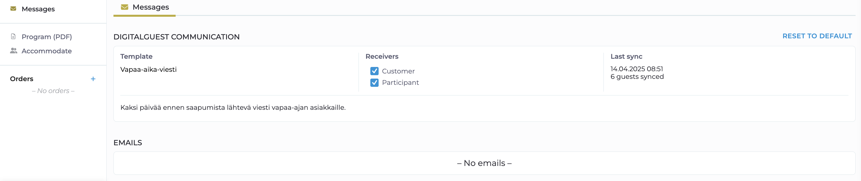 DigitalGuest communication